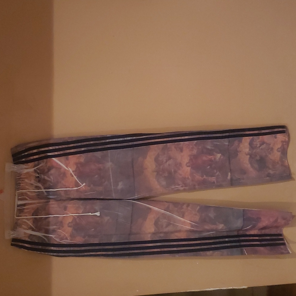 Customized 70s Adidas Track Pants 1 of a kind new old stock